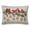 Cardinals and Ornaments 20" x 14" Spun Poly Pillow